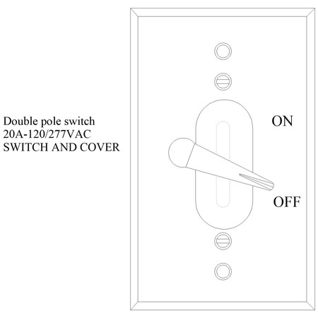 MULBERRY Electrical Box Cover, 1 Gang, Rectangular, Aluminum, Toggle Switch 30486